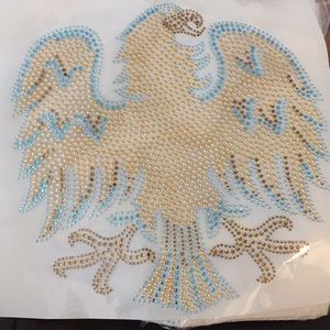 Large Eagle iron on heat transfer 9” x 9.5”